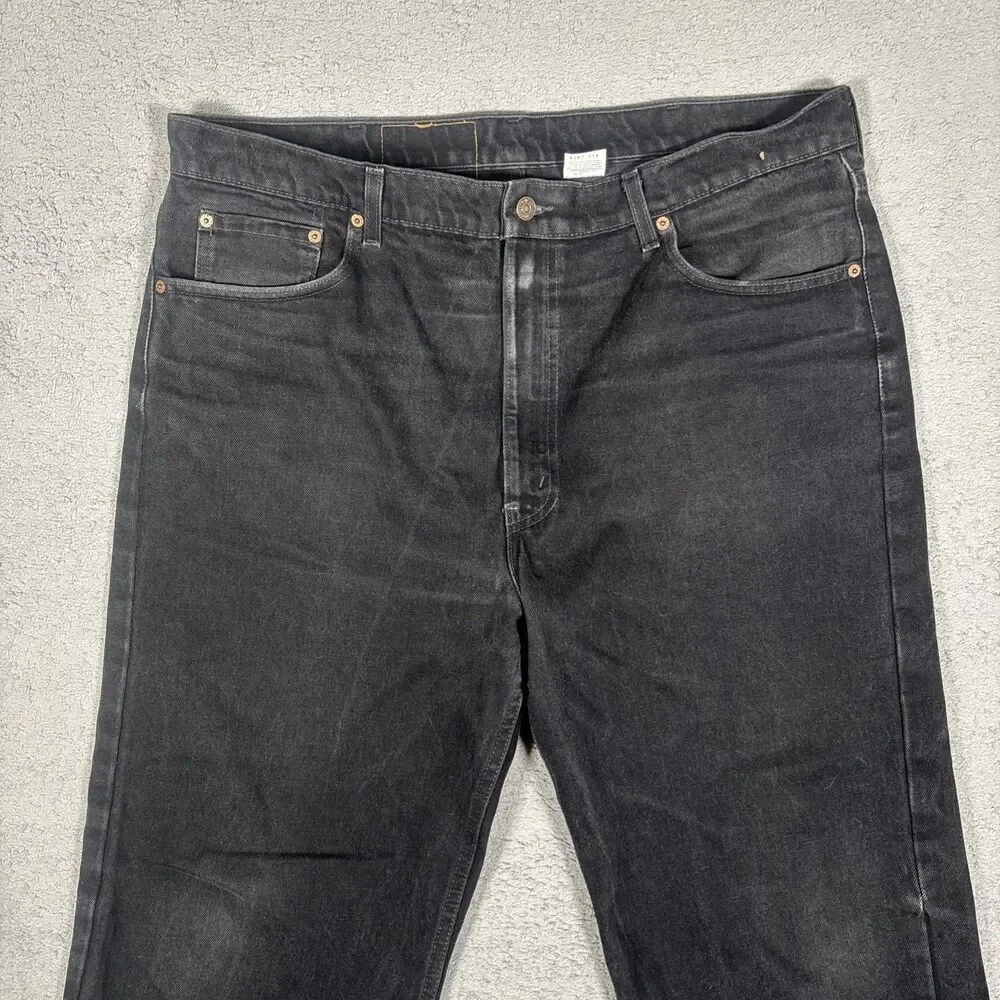 Vintage 90s Levi’s 550 Relaxed Fit Jeans Black Mens Size 42x30 Fits 40x25 Grunge